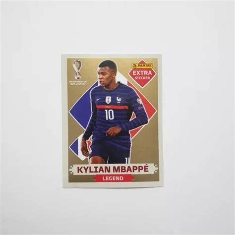 L Mina Mundial Qatar Kylian Mbappe Extra Sticker Oro En Venta En