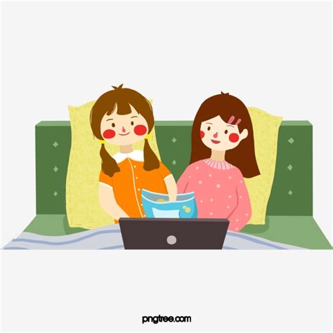 Girls Watching Movies PNG Transparent, Home Girl Sofa Watching Movie ...