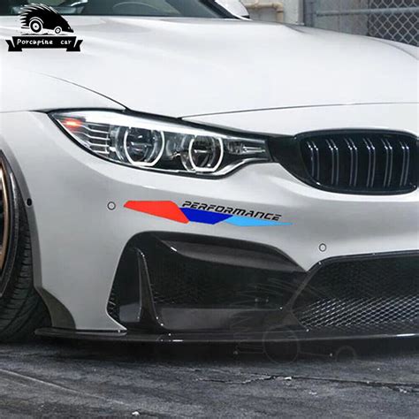 4x BMW M Performance Aufkleber Felgen Schwarz 3D