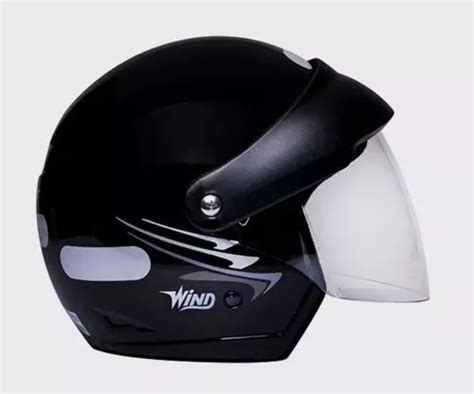 Capacete Wind V2 Speed Lines Viseira Móvel N58 Cor Preto Tamanho