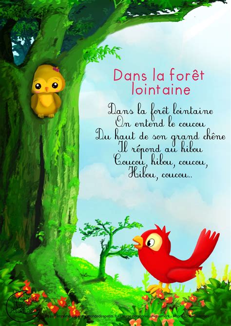 Paroles Dans La For T Lointaine Francais Comptines Chansons Hot