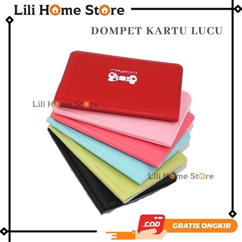 Jual LILI Dompet Kartu Nama Atm Ktp Sim Cute Ribbon Dompet ID Card