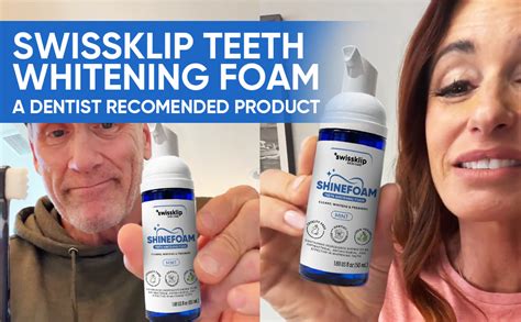 Amazon Swissklip Teeth Whitening Foam Mint Flavor Whitening