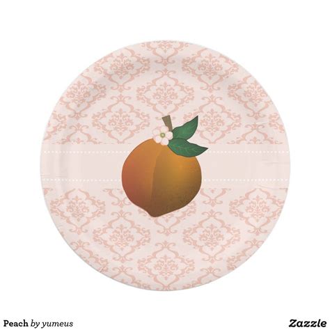 Peach Paper Plate Plates Paper Plates Paper Plates Party