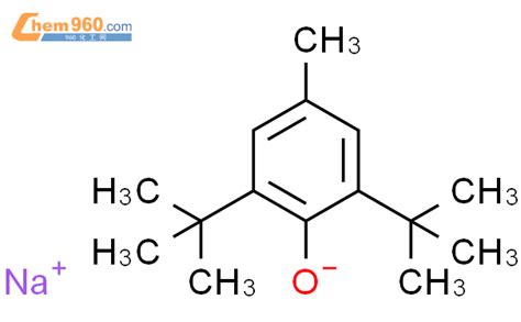 16654 89 0 Phenol 2 6 bis 1 1 dimethylethyl 4 methyl sodium salt化学式