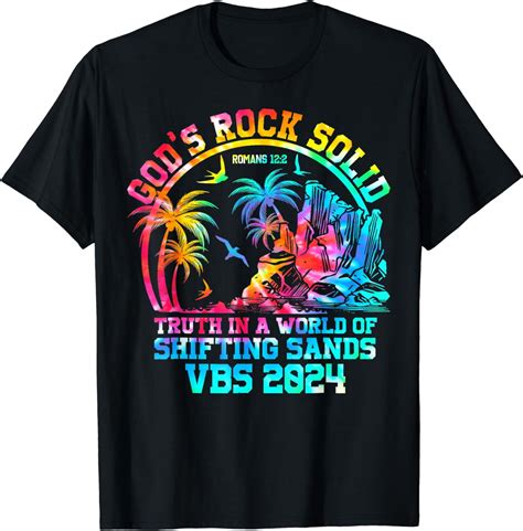 Gods Rock Solid Breaker Rock Beach Vbs Christian T Shirt Walmart