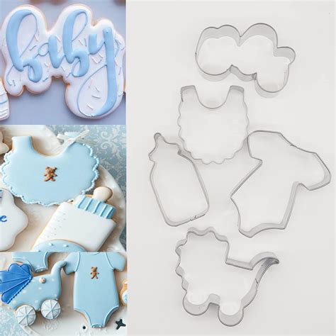 Amazon Moleou Baby Shower Cookie Cutter Set 7Piece Cookie Cutters