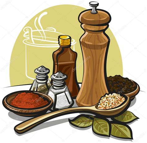 Spices Stock Vector By Olegtoka