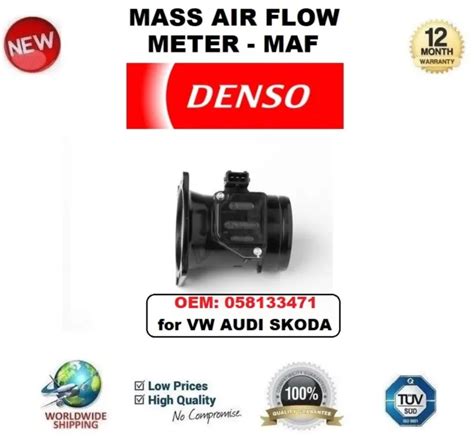 CAPTEUR DE DÉBITMÈTRE D AIR MASSIQUE DENSO MAF OEM 058133471 pour VW