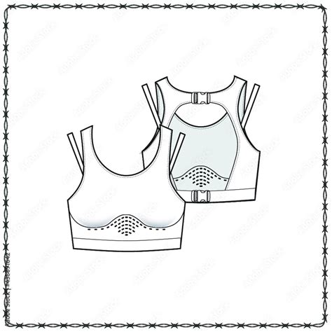 Vetor De Women S Lingerie Editable Fashion Flat Sketch For Creating New Designs Mockup Do Stock