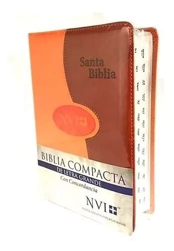 Biblia Nvi Compacta Letra Grande Con Indice Y Concordancia Mercadolibre