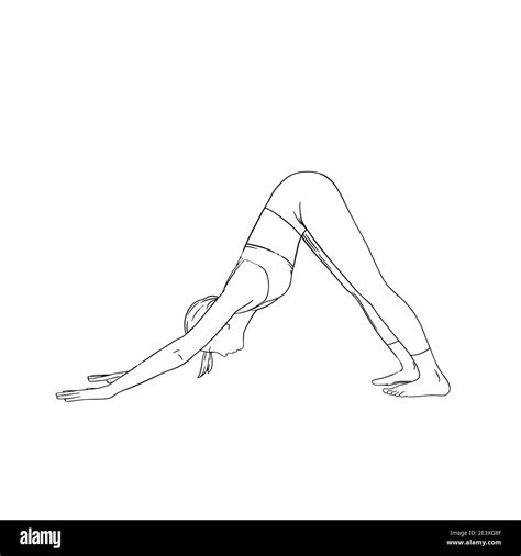 Downward Dog Yoga Pose Clipart