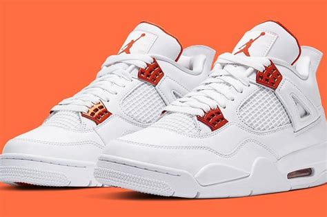 Official Look at the 'Metallic Orange' Air Jordan 4 Retro | Complex