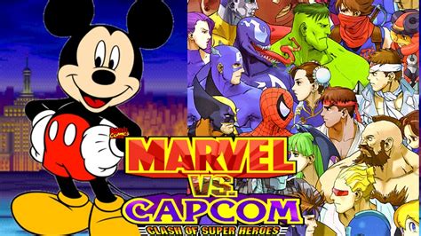 Mickey Mouse Llega Al Mundo De Marvel Vs Capcom Mugen Youtube