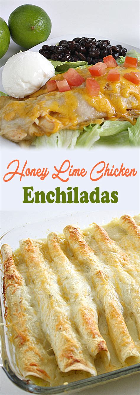 Honey Lime Chicken Enchiladas