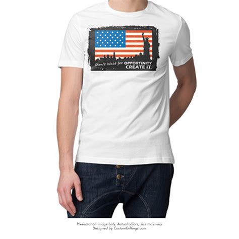 US Flag - custom printed T-shirt - Custom Giftings