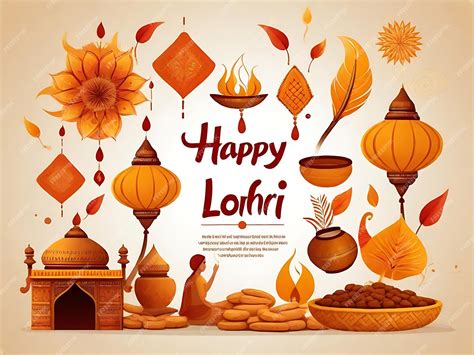 Premium AI Image | Lohri Festival in Punjab Vector Concept