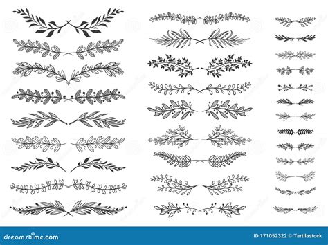 Divisores De Ornamento Floral Condecora O De Rolagem Em Folhas