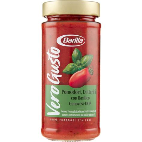 Sugo Pomodori Datterini E Basilico Genovese Dop Barilla G Coop Shop