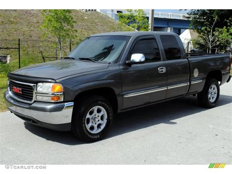 2000 Storm Gray Metallic Gmc Sierra 1500 Sle Extended Cab 4x4 49856228