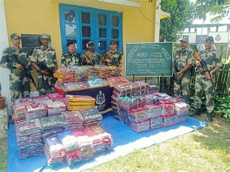 Bsf Seizes Smuggled Clothing Items Worth Rs 13 Lakh At Meghalaya