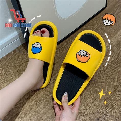 Dép quai ngang nữ cao su hình BOY GIRL hot 2021 Thương hiệu BẢO BẢO STORE TheGioiSneaker