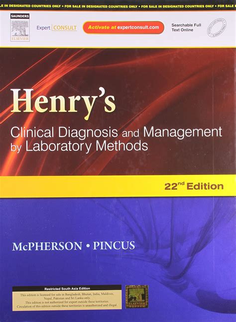 Henry S Clinical Diagnosis And Management By Laboratory Methods By