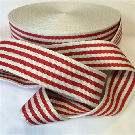 R Baumwoll Gurtband Rot Creme Gestreift Gl Cksmarie Onlineshop