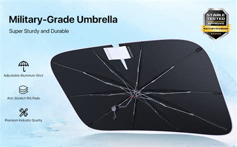 Amazon Newest Andobil Car Windshield Sun Shade Umbrella