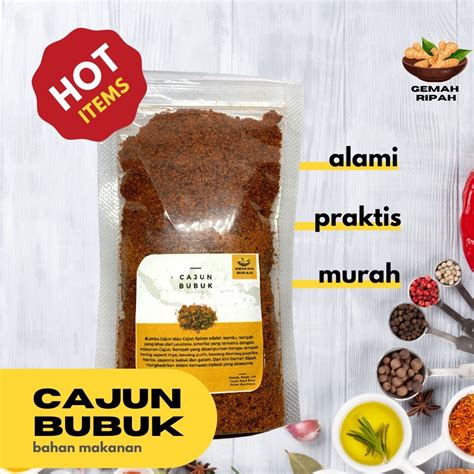 Jual Bumbu Cajun Seasoning Powder Spice Mix Penyedap Rasa Non Msg Bahan