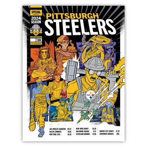 Pittsburgh Steelers 2024 Season Gameday Poster