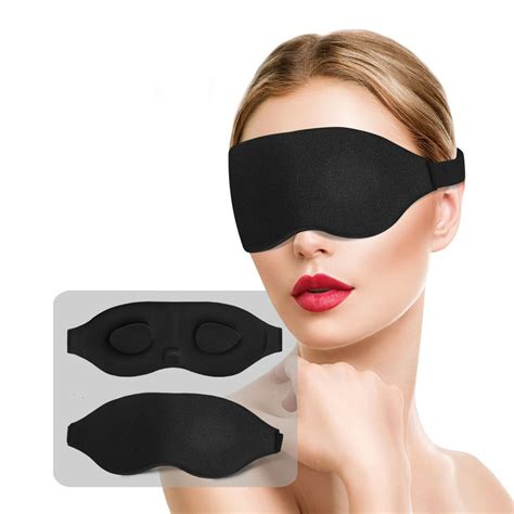 3d Contoured Eye Mask Memory Foam Sleeping Mask Eyelash Extension