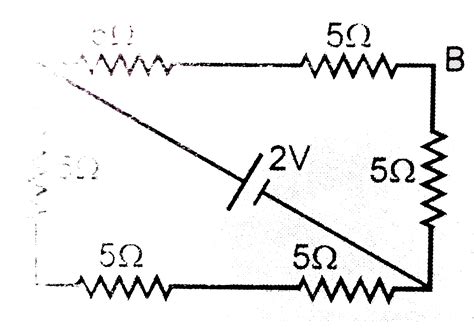 The Potential Difference Between The Points A And B In The Following C