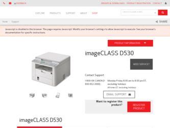 Canon imageCLASS D530 Driver and Firmware Downloads