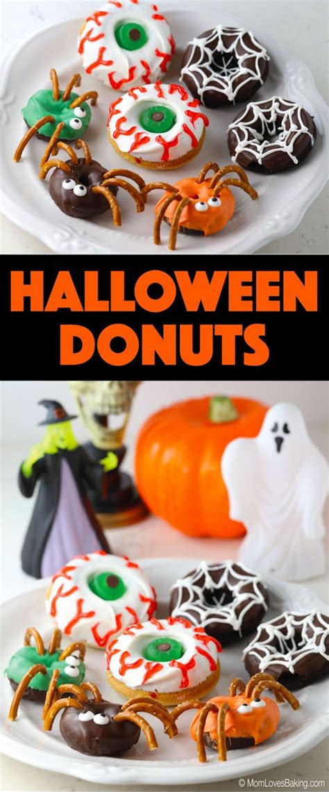 How To Make Scary Good Halloween Donuts Recipe Halloween Donuts