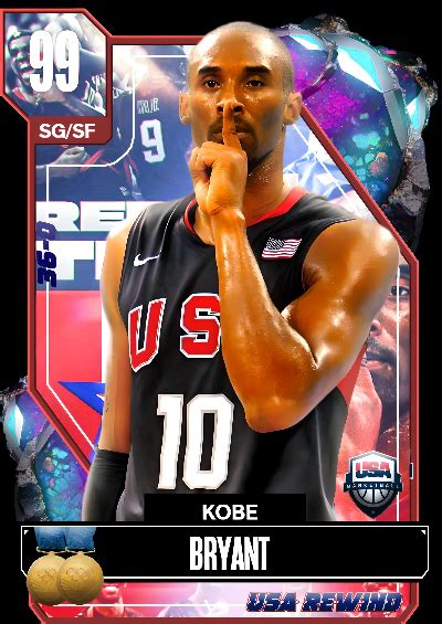 Nba K Kdb Custom Card Kobe Bean Usa Rewind