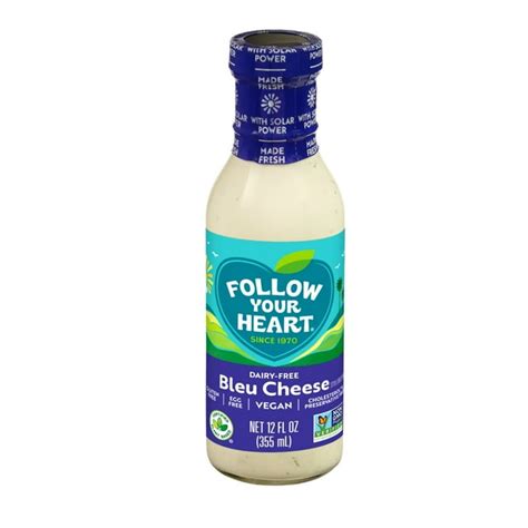 Follow Your Heart Egg Free Plant Based Dairy Free Gluten Free Vegan Bleu Cheese Dressing 12