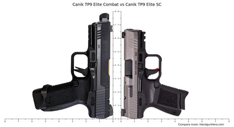 Canik TP9 Elite Combat Vs Canik TP9 Elite SC Size Comparison Handgun Hero