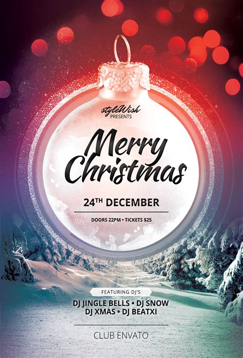 Merry Christmas Flyer Template | Behance