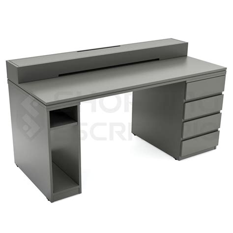 Mesa Reta Gaveteiro Gavetas Suporte Cpu Pedestal Suporte