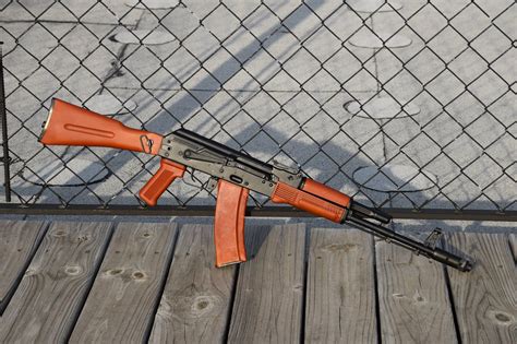 My Slr104 Aks 74 With Custom Dyed Bakelite Color Furniture [2800x1866] [oc] R Gunporn