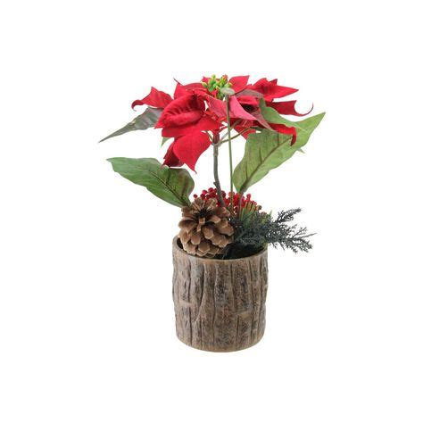 Artificial Poinsettia Potted Plants Decor For You