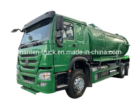 Sinotruk Howo 18cbm 18m3 18000liters Sewage Suction Truck Vacuum Truck For Gully Emptier