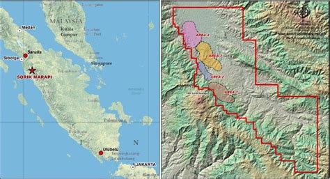 Location map of the Sorik Marapi Geothermal Field showing the four... | Download Scientific Diagram