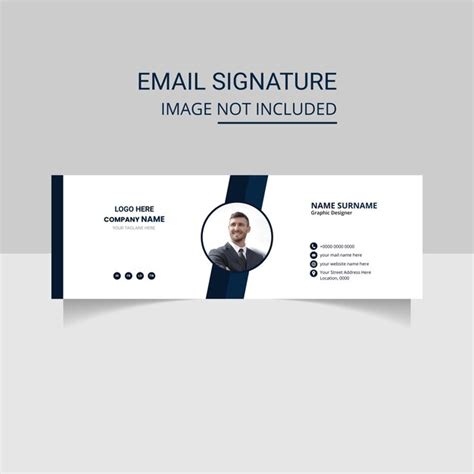 Premium Vector | Creative email signature template