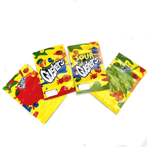 Gushers Sour Tropical Edibles Gummies Bags 420supplyonline