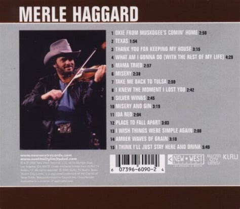 Live From Austin Tx 1985 By Merle Haggard 607396609024 Ebay