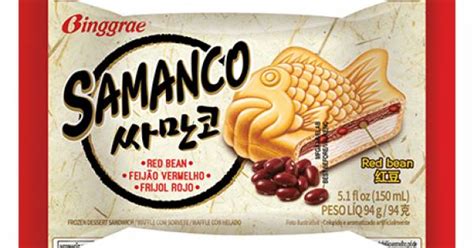 Samanco Fish Ice Cream Sandwich Red Bean 4x150ml Treasure Gourmet