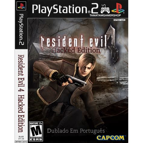 Resident Evil 4 Hacked Edition Ps2 แผ่นไรท์ Ps2 เกมเพล2 แนวเกมยิงผีชีวะ