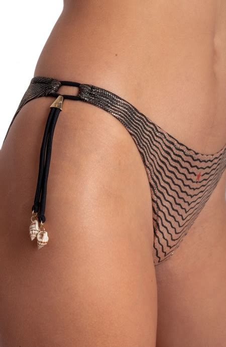 BIKINI TRIANGOLO IMBOTTITO LAMÈ CON ACCESSORIO STAMPA TIGER SUN Taglia